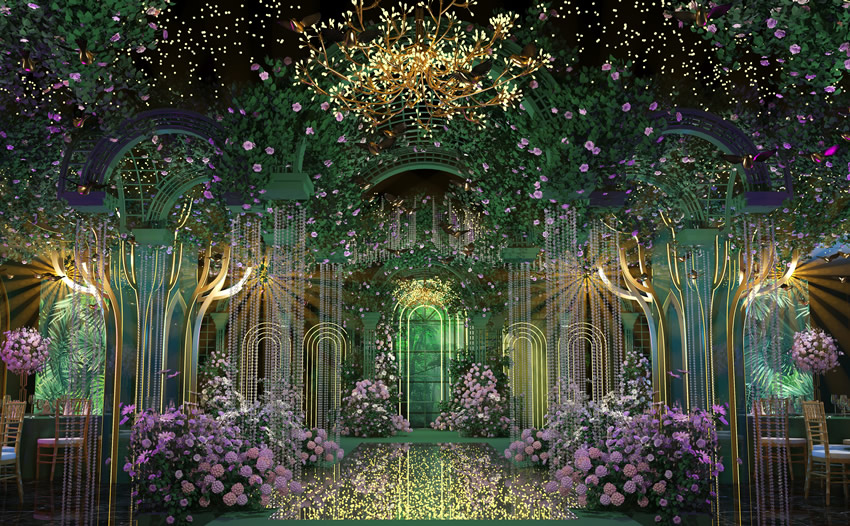 嘉善奇妙森林婚礼堂效果展示